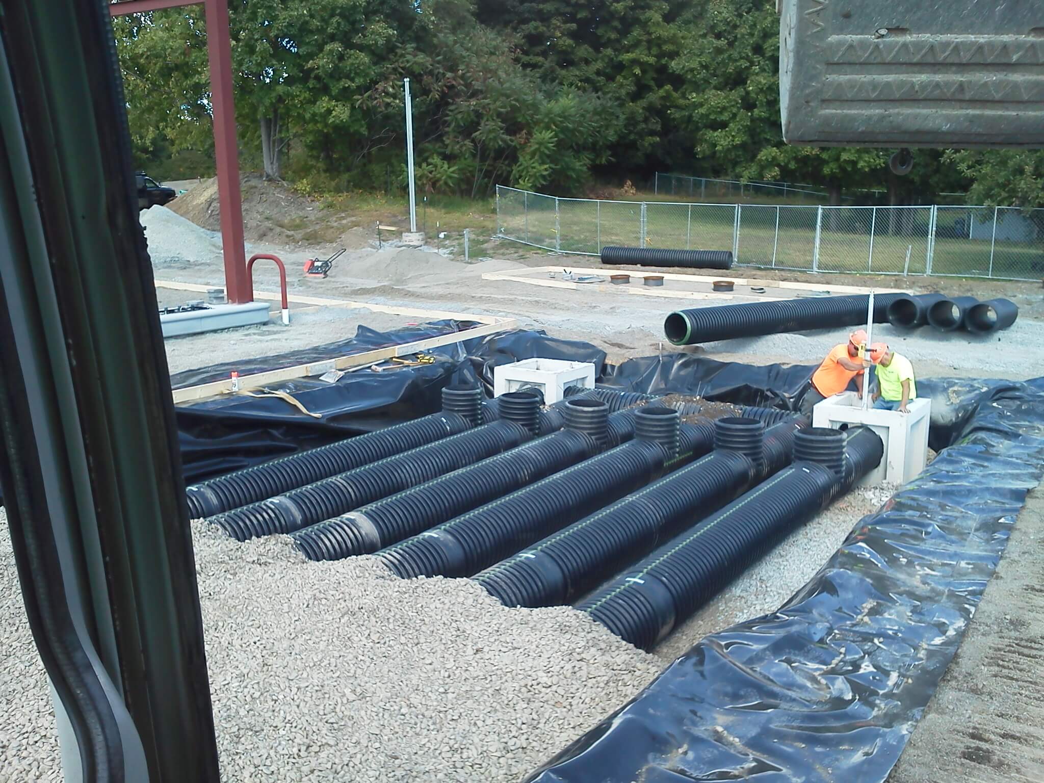 site work division - work site pipes