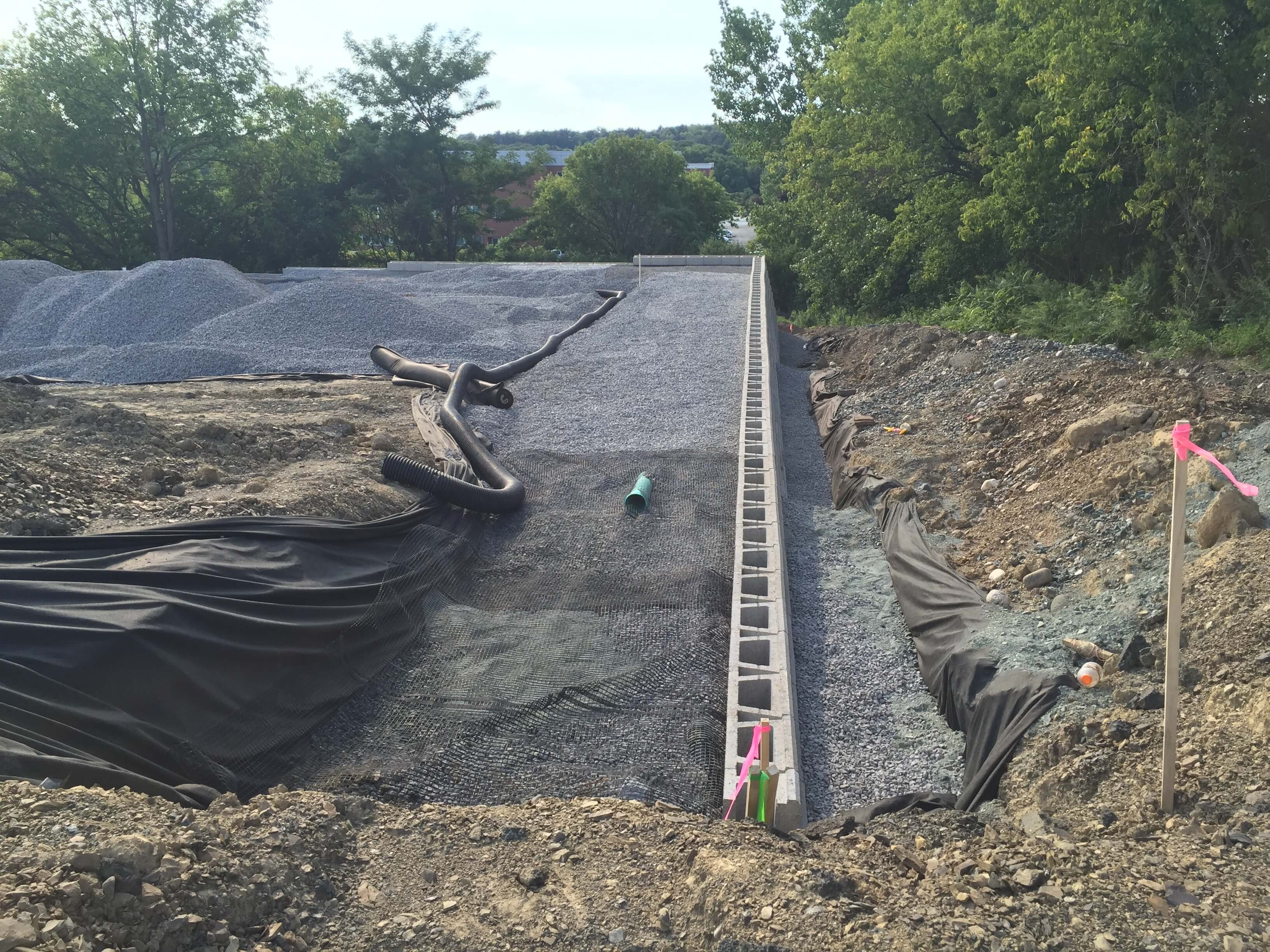 site work division - gravel field
